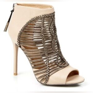 L.A.M.B Peep Toe Booties 9M